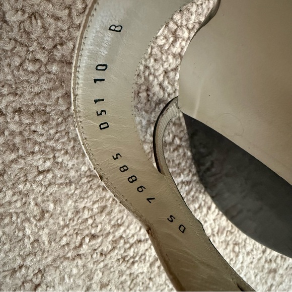 Salvatore Ferragamo Patent Leather Slides Sandals Two Tone Kitten Heel - Picture 11 of 12